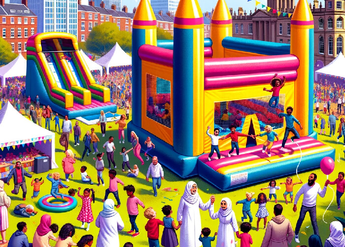 Inflatables in Leeds Parks