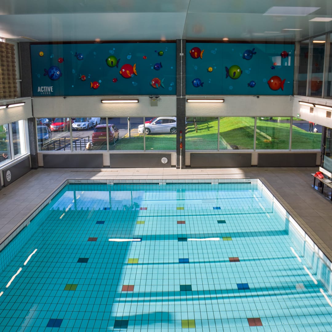 Aireborough Leisure Centre pool in Guiseley after the recent refurbishment.